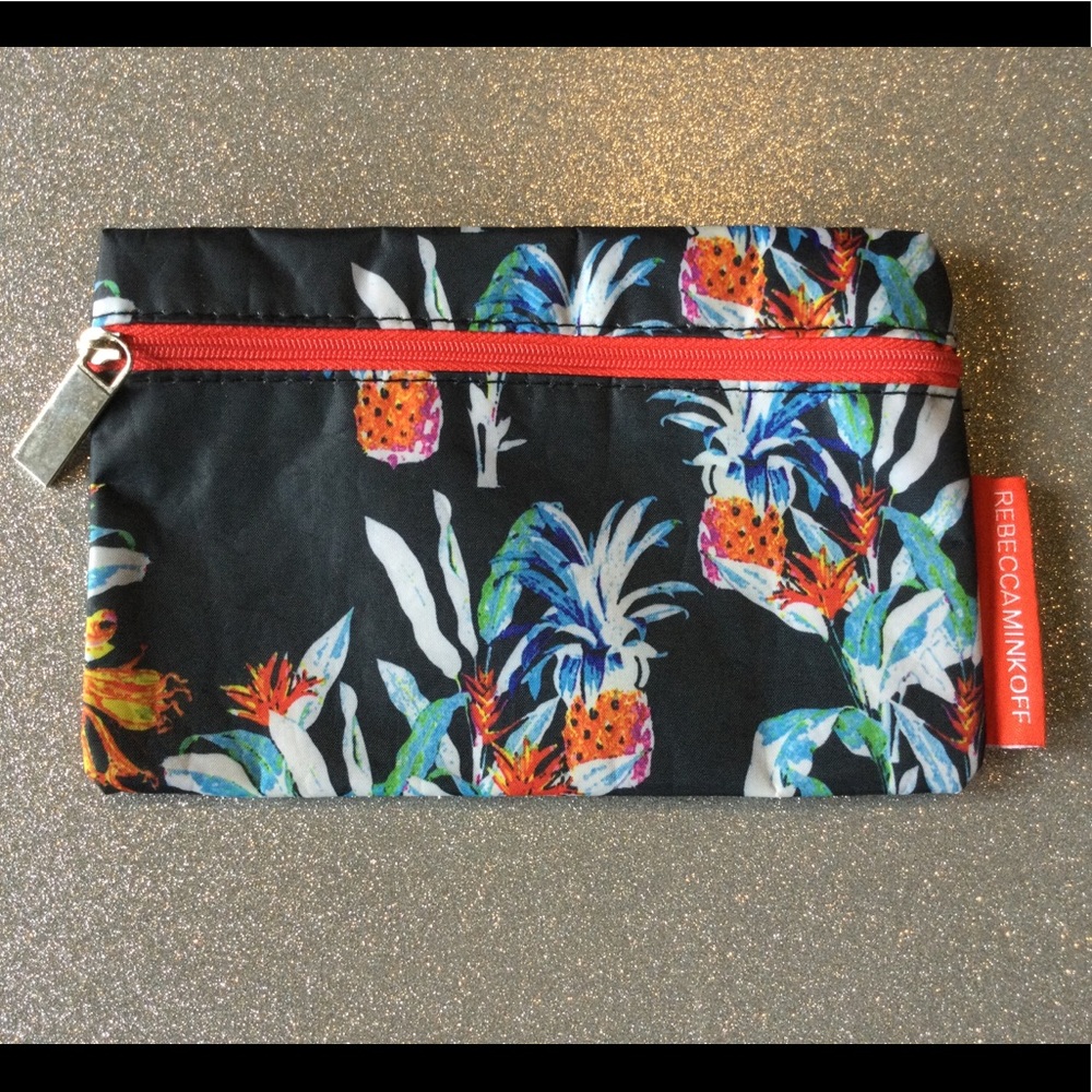 💛3xHP!💛 Rebecca Minkoff | Tropical Pineapple Makeup Cosmetics Bag